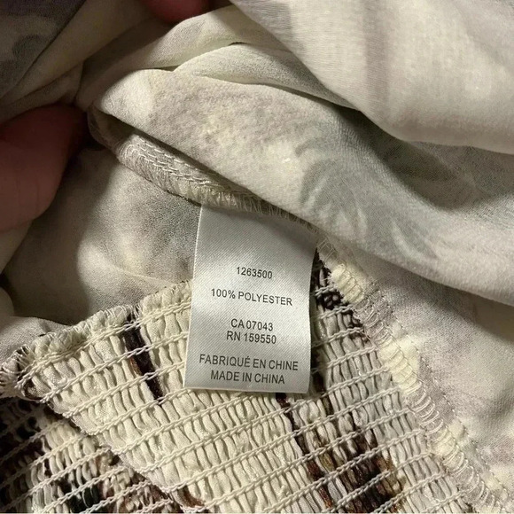 Joie  - Palm Desert Cactus Print Faux Wrap Blouson Sleeve Blouse - Picture 6 of 6